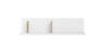 Półka Simi 120 cm biały / hikora naturalna nowoczesna i praktyczna półka ścienna do salonu pokoju młodzieżowego lub biura
