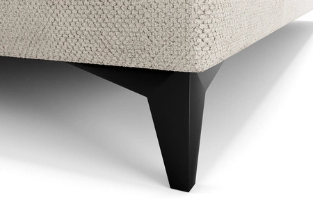 Łóżko kontynentalne Norco 80x200 ecru stylowe łóżko z pojemnikiem na pościel oświetlenie umieszczone w zagłówku nadaje wyjątkowości