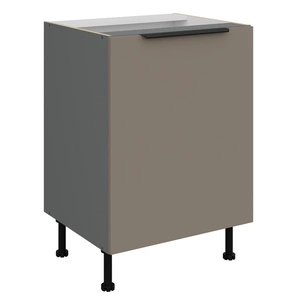 Szafka kuchenna stojąca z półką Fiuggi Ant 60 D 1F BB szafka odporna na uszkodzenia wykończenie frontów w technologii anti fingerprint