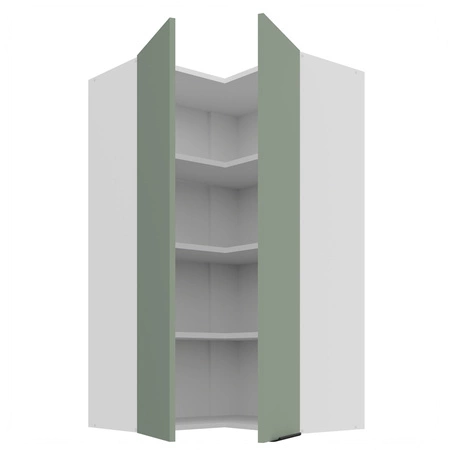 Szafka kuchenna narożna wisząca Treviso Wh 60x60 GN-108 2F odporna na uszkodzenia wykończenie frontów w technologii anti fingerprint