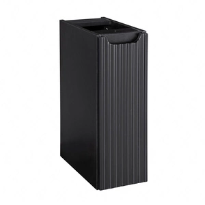 Szafka łazienkowa wisząca Nova 20 cm czarna funkcjonalna szafka pod blat idealnie dopełni aranżację ryflowany front