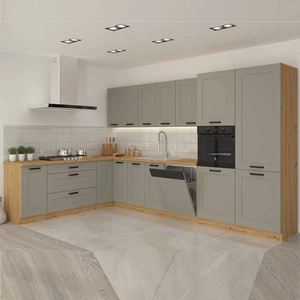 Zestaw mebli kuchennych narożny Linosa 210x350 cm idealny do wnętrz w stylu klasycznym i nowoczesnym