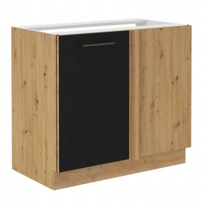 Szafka kuchenna narożna dostawiana Monza 105 ND 1F BB prawa szafka odporna na parę wodną wysoką temperaturę i rozlaną ciecz