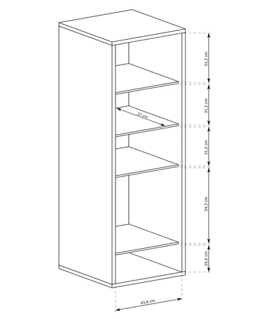 Witryna Fonti 50 cm dąb karmel witryna z szufladą front ozdobiony dekorem jodełki elementy z bezpiecznego szkła stylowe czarne uchwyty