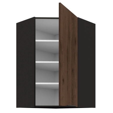 Szafka kuchenna narożna wisząca Brianza 60x60 GN-90 1F metalowy uchwyt krawędziowy szafka odporna na działanie wilgoci i uszkodzenia