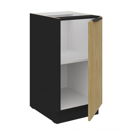 Szafka kuchenna stojąca z półką Crotone 40 D 1F BB metalowy uchwyt krawędziowy szafka odporna na działanie wilgoci i uszkodzenia