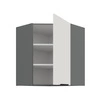 Szafka kuchenna narożna wisząca Corato Ant 60x60 GN-72 1F odporna na uszkodzenia wykończenie frontów w technologii anti fingerprint