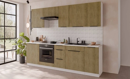 Szafka kuchenna narożna wisząca Cremona 60x60 GN-108 2F metalowy uchwyt krawędziowy szafka odporna na działanie wilgoci i uszkodzenia