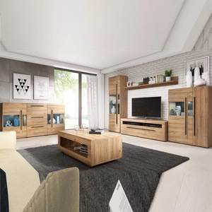 Zestaw mebli do salonu Tulsa dąb grandson nietuzinkowe i praktyczne meble atrakcyjne pod względem wizualnym oraz funkcjonalnym