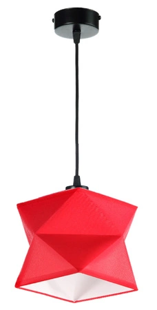 Lampa wisząca Quasar 20 cm designerska lampa sufitowa do salonu z bawełnianym abażurem i metalową podstawą