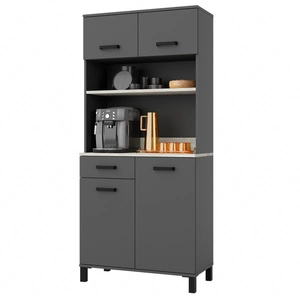 Kredens kuchenny Aigro 80 cm antracyt / beton smart idealny mebel kuchenny do aranżacji małego aneksu kuchennego bufet do kuchni