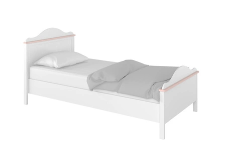 Zestaw mebli Luna biały / różowy eleganckie i stylowe meble do pokoju dziewczęcego o subtelnym wykończeniu modna kolorystyka