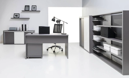 Półka wisząca Yugo 100 cm popiel wysoka jakość wykonania półki funkcjonalny mebel do pokoju młodzieżowego salonu lub biura