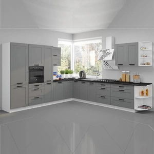 Zestaw mebli kuchennych narożny Avola 310x340 cm idealny do wnętrz w stylu klasycznym i nowoczesnym