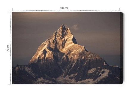 Obraz na płótnie Himalaje Nepal 100x70 cm ponadczasowa ozdoba każdego wnętrza obraz w stonowanej kolorystyce wysoka jakość wykonania