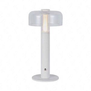 Lampka nocna Dapper biała 1W 3000K elegancka lampa o wielu zastosowaniach idealna do sypialni biura i salonu metalowa podstawa