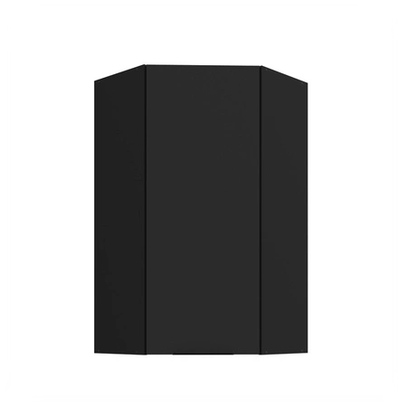 Szafka kuchenna narożna wisząca Black 60x60 GN-108 1F metalowy uchwyt krawędziowy szafka odporna na działanie wilgoci i uszkodzenia