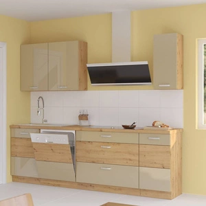 Zestaw mebli kuchennych Arton 230 cm szafki doskonale prezentują się we wnętrzach nowoczesnych oraz klasycznych