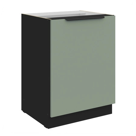 Szafka kuchenna stojąca z półką Treviso Bl 60 D 1F BB szafka odporna na uszkodzenia wykończenie frontów w technologii anti fingerprint