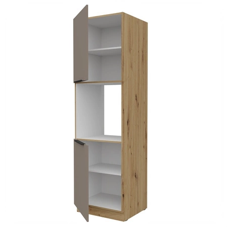 Słupek kuchenny Fiuggi Ar 60 DP-210 2F szafka do zabudowy piekarnika fronty wykonane w innowacyjnej technologii anti fingerprint