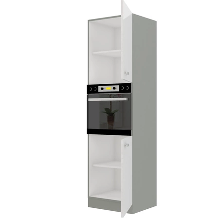 Słupek do zabudowy piekarnika Bianka 60 DP-210 2F szafka z szufladami odporna na parę wodną wysoką temperaturę i rozlane ciecze