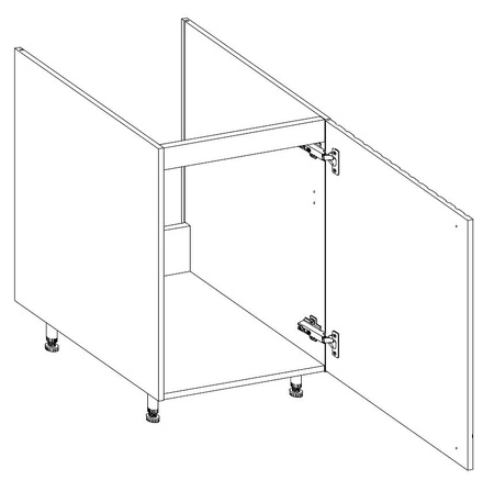 Zestaw mebli kuchennych narożny Chevron / Verdi 300x200 cm meble do kuchni z dekoracyjnym wzorem jodełki odporne na uszkodzenia