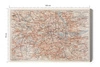 Obraz na płótnie mapa Londynu 100x70 cm ponadczasowa ozdoba każdego wnętrza obraz w stonowanej kolorystyce wysoka jakość wykonania