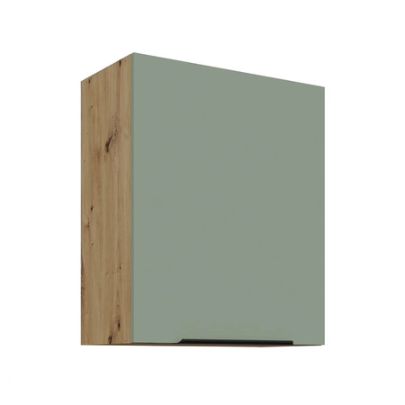 Zestaw mebli kuchennych Treviso Ar 255 cm stylowe szafki kuchenne z frontami wykonanymi w technologii anti fingerprint metalowe uchwyty