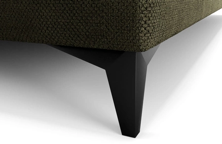 Łóżko kontynentalne Norco 80x200 zielone stylowe łóżko z pojemnikiem oświetlenie umieszczone w zagłówku nadaje wyjątkowości