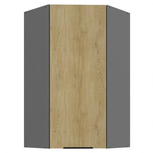 Szafka kuchenna narożna wisząca Corsico 60x60 GN-108 1F metalowy uchwyt krawędziowy szafka odporna na działanie wilgoci i uszkodzenia