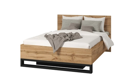 Łóżko Halle S 180x200 z pojemnikiem na pościel dąb wotan stylowy design idealne łóżko do sypialni wysoka jakość wykonania