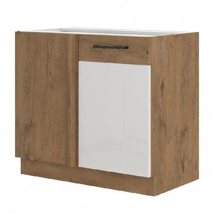 Szafka kuchenna narożna dostawiana Vento 105 ND 1F BB lewa szafka odporna na parę wodną wysoką temperaturę i rozlaną ciecz