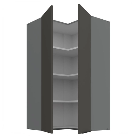 Szafka kuchenna narożna wisząca Aversa Ant 60x60 GN-108 2F odporna na uszkodzenia wykończenie frontów w technologii anti fingerprint