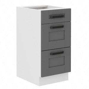 Szafka kuchenna stojąca z szufladami Avola 40 D 3S BB szafka odporna na parę wodną wysoką temperaturę i rozlaną ciecz