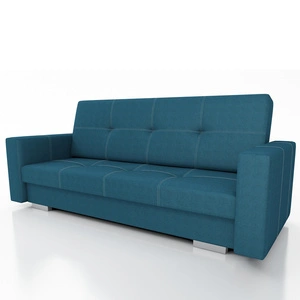 Kanapa rozkładana Allesio Bis niebieska wygodna i komfortowa w użytkowaniu wersalka idealnie dopasuje się do każdego wnętrza