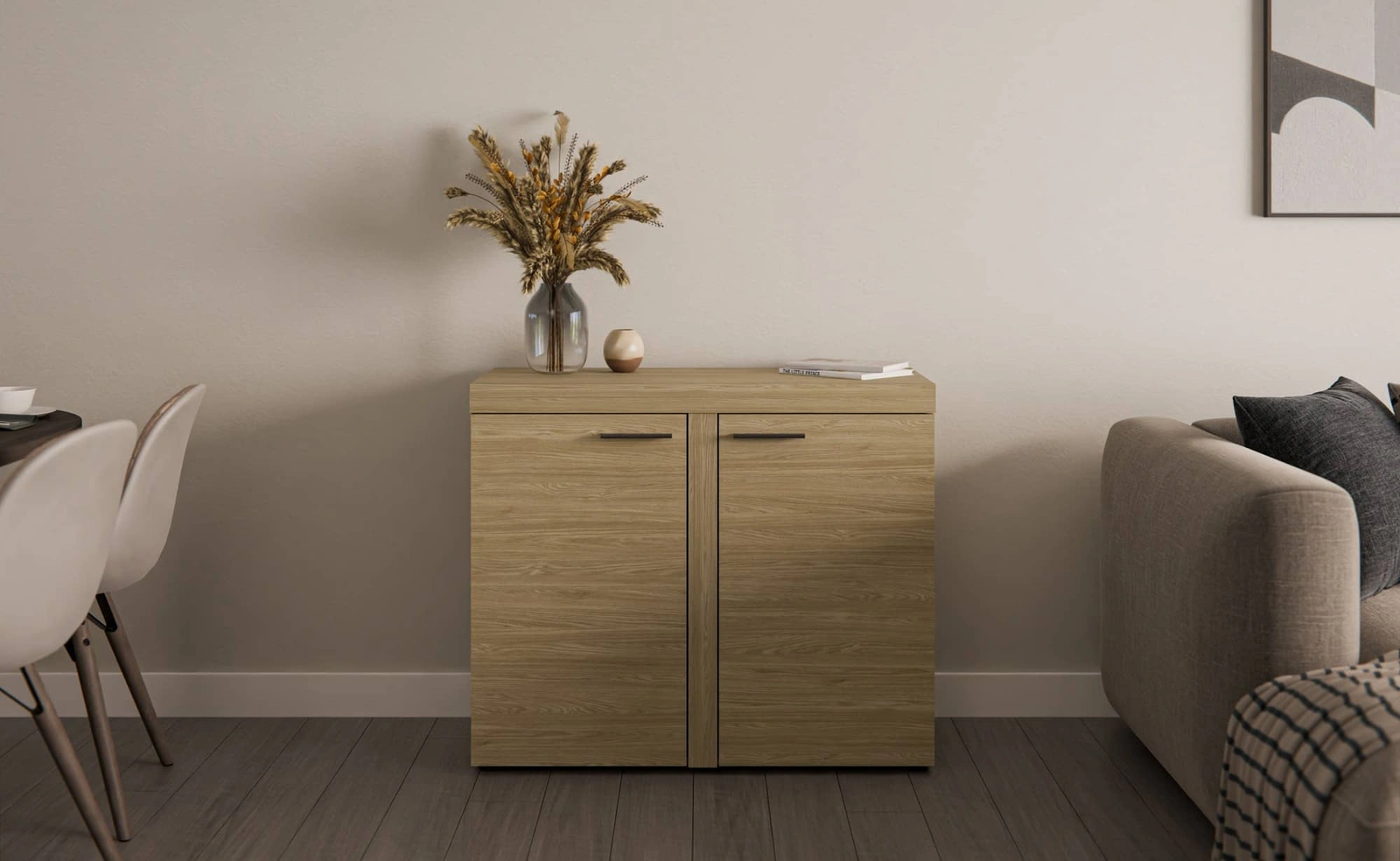 Komoda do salonu Komoda Rene w kolorze dąb olejowany