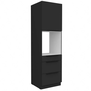 Słupek kuchenny Alatri Bl 60 DPS-210 3S 1F szafka z szufladami do zabudowy piekarnika fronty wykonane w technologii anti fingerprint