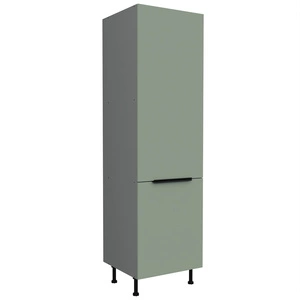 Słupek kuchenny Treviso Ant 60 LO-215 2F szafka do zabudowy lodówki fronty wykonane w technologii anti fingerprint uchwyty krawędziowe