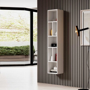 Regał wiszący Toledo 32 cm biały wysoka jakość obrzeża półki wykończone specjalną okleiną