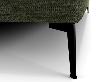 Łóżko kontynentalne Irvine 80x200 zielone stylowe łóżko z pojemnikiem na pościel i wysokim wezgłowiem zachwyca eleganckim designem