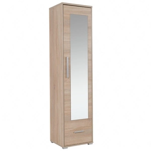 Szafa z lustrem Hit 48 cm dąb sonoma jasny funkcjonalna oraz praktyczna szafa z lustrem do przedpokoju