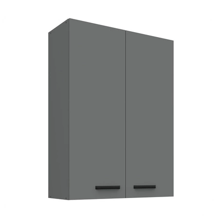 Szafka kuchenna wisząca Verdi 80 G-108 2F szafka odporna na działanie wilgoci i uszkodzenia czarny metalowy uchwyt