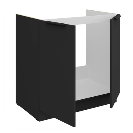 Szafka kuchenna pod zlewozmywak Alatri Bl 80 ZL 2F BB szafka odporna na uszkodzenia wykończenie frontów w technologii anti fingerprint