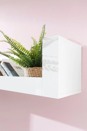 Zestaw mebli Skien biały połysk innowacyjne meble do salonu i pokoju dziennego w nowoczesnym stylu