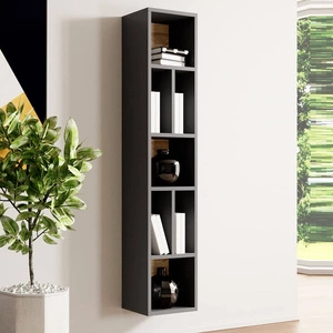 Regał wiszący Toledo 32 cm antracyt / dąb grandson wysoka jakość obrzeża półki wykończone specjalną okleiną