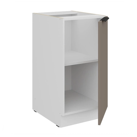 Zestaw mebli kuchennych narożny Fiuggi Wh 290x230 cm stylowe szafki kuchenne z frontami wykonanymi w technologii anti fingerprint