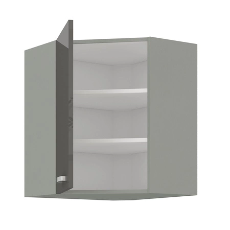 Szafka kuchenna narożna wisząca Grey 60x60 GN-72 1F szafka odporna na parę wodną wysoką temperaturę i rozlaną ciecz