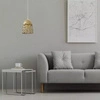Lampa wisząca Pattern złota stylowa lampa sufitowa z ażurowym metalowym kloszem funkcjonalne oświetlenie z dekoracyjnym wzorem