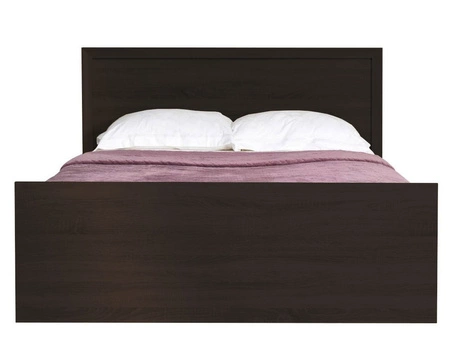 Łóżko z szufladami Finezja 140x200 dąb sonoma czekolada to nowoczesna forma mebla zachwyca minimalizmem oraz oryginalnym wykończeniem