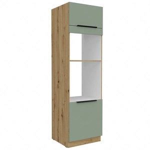 Słupek kuchenny Treviso Ar 60 DPM-210 2F szafka do zabudowy mikrofali i piekarnika fronty wykonane w technologii anti fingerprint